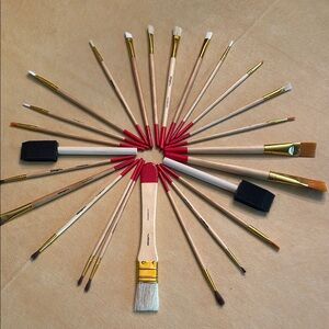 Kingart 25 Assorted Paint Brush Set (New)